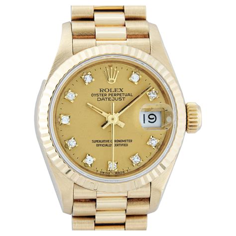 rolex watch 18 ct gold